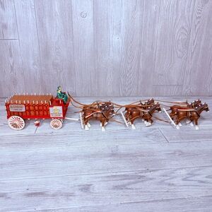 Hawthorne Village 1933 Budweiser Wagon prohibition era miniature Christmas wagon